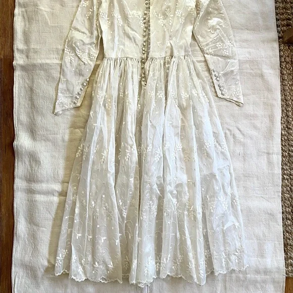 VTG Gossamer Wedding Dress - Picture 7 of 7